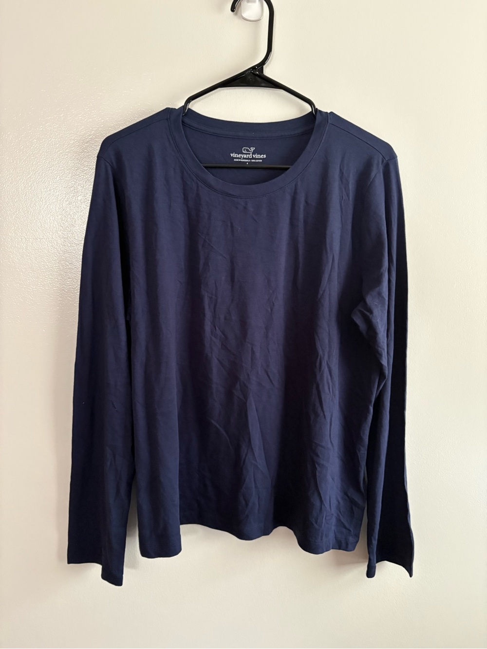 NWT Vineyard Vines Women’s Navy Long-Sleeve Crewneck Tee Size Large